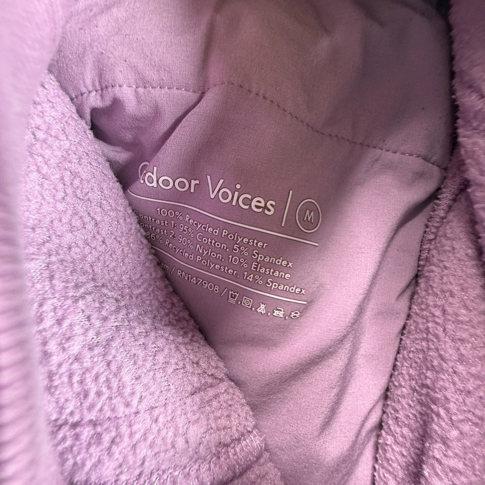 Outdoor Voices Primo Fleece Joggers Pink M Womens Sweatpants Drawstring - Picture 3 of 8
